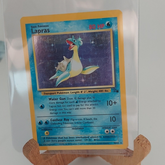 Rare Pokemon LAPRAS 10/62 1999 Jungle - Picture 7 of 11